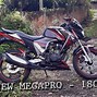 Modifikasi Megapro Monoshock Lampu Pesek Original